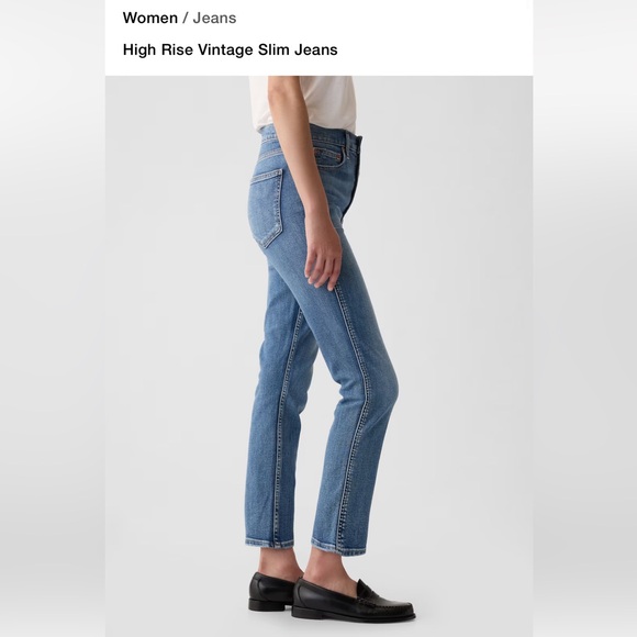 Gap Vintage Slim High Rise jeans. Size 30/10. - Picture 7 of 7
